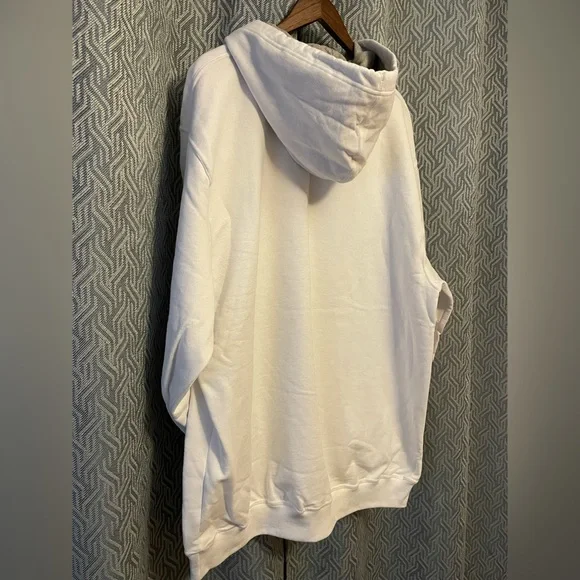 NWT Champion Powerblend Fleece Mens Long Sleeve Hoodie Big and Tall. 2XB. White - Picture 13 of 15